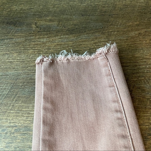 (CLOSET CLOSING FINAL SALE) High Rise Skinny Blush Pink Denim Stretch Jeans - Picture 7 of 7